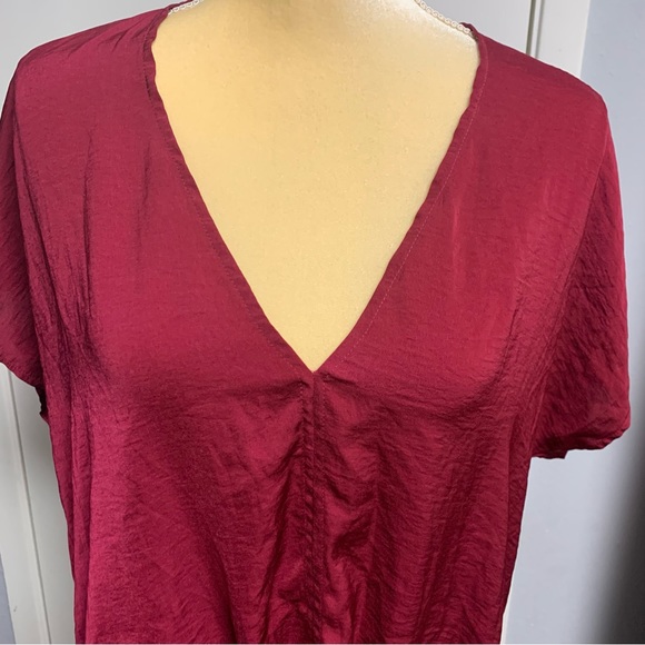 Lucky Brand Dark Berry Pink blouse size M - Picture 2 of 6